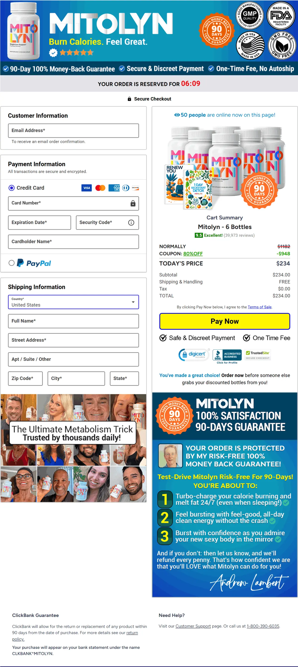 Mitolyn secure checkout